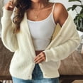 thumbnail image 2 of FRSASU Women Oversized Cardigan Sweater Fall Solid Color Fashion Knit Button Front Casual Trendy Tops Beige L(L), 2 of 9
