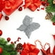 thumbnail image 4 of 6 adornos navideños de 8 cm para árbol de Navidad, para bodas y fiestas (plateados), 4 of 5