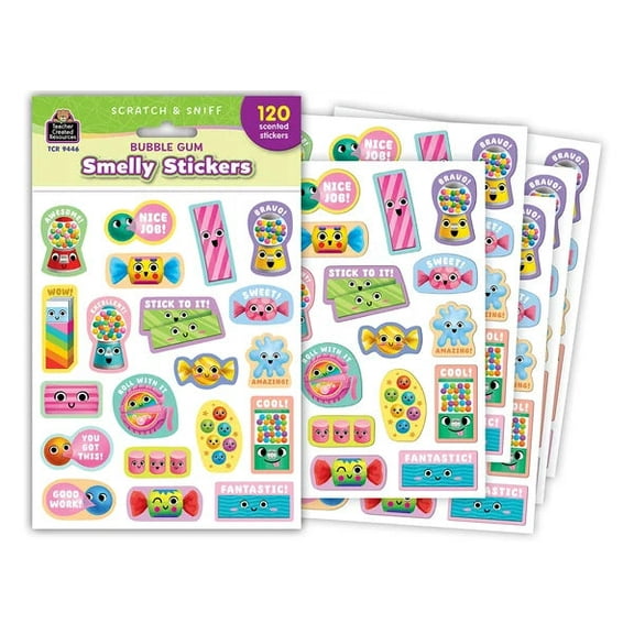 Bubble Gum Smelly Stickers [TCR9446]
