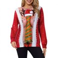 thumbnail image 1 of Sudaderas de Cuello Redondo de Navidad Para Mujer Sudaderas Con Capucha Estampado de Moda Tops Blusa de Manga Larga Odeerbi ODB192300, 1 of 5