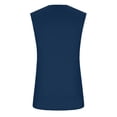 thumbnail image 4 of Men's Patriotic Sleeveless Shirt with USA Lettering and Flag Print Featuring Breathable Fabric for Hot Weather Beach Walks&nbsp; Dark Blue XXXXL, 4 of 4