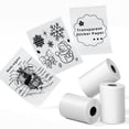 thumbnail image 1 of Papel adhesivo transparente Phomemo T02 para mini impresora, 1 of 6