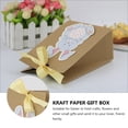thumbnail image 2 of KAKOWELY 12pcs Adorable Gift Box Easter Kraft Paper Gift Wrapping Box Rabbit Gift Boxes,7.28"X4.72"X2.76", 2 of 4
