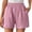 Shorts-Pinks, variant on Wide Leg Shorts Women New Women’s Elastic Waist Shorts Loose Fits Comfy Casual Bottoms Summer Beach Vacation Shorts with Pockets Purples L