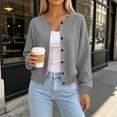 thumbnail image 6 of yillto Cardigan for Womens Button down Long Sleeve Cardigans Sweaters Knit Casual Fall Clothes, 6 of 7