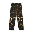 thumbnail image 3 of Lsque 2025 Golden On New Year Print Men's Pajama Pants, Lounge Pant - Comfortable Home Wear,Elastic Waistband, Stylish Design-X-Large, 3 of 9