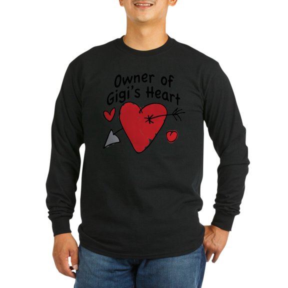 CafePress - OWNER OF GIGI's HEART Long Sleeve Dark T Shirt - Long Sleeve Dark T-Shirt