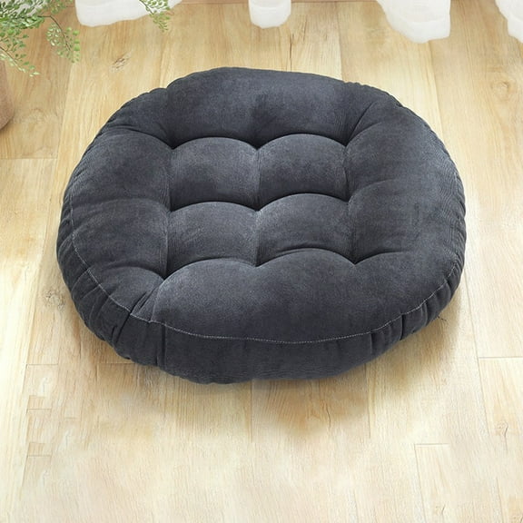 Wadada Degrees of Comfort Floor Pillow, Large Floor Cushions, Round Floor Cushion Seating for Adults Kids, Tufted Thick Meditation Cushion for Yoga Living Room Tatami Fireplace Outdoor (15.7 Inch)