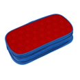 thumbnail image 3 of Large Storage Pencil Case, Red Fish Scales Pattern with Zipper Large Capacity Pen Bag, 3 of 8