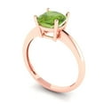 thumbnail image 2 of Clara Pucci 14K Rose Gold 2ct Peridot Solitaire Ring for Women, 2 of 7
