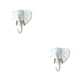 thumbnail image 4 of Colgador de resina Injueey Gancho para gorra de sombrero montado en la pared Oro Blanco Tipo 2 2Conjunto, 4 of 6