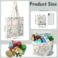 thumbnail image 2 of Texture Leopard Canvas Tote Bag Cheetah Print Animal Pattern Fashion Vintage Classic Cute Cartoon Abstract Aesthetic Reusable Eco-Friendly Foldable Tote, 2 of 6