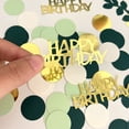 thumbnail image 6 of sunsanly 200Pcs Birthday Happy Confetti Paper Colorful Round Green Golden Black Confetti Table Birthday Party Decoration, 6 of 7