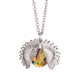 thumbnail image 1 of Pintura acuarela miaoji Cat City Town Collar de girasol collar collar collar colgante, 1 of 3