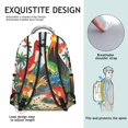 thumbnail image 5 of Cute Dinosaur Pattern Backpack for School,Cute School Bag,Schoolbag with Adjustable Shoulder Straps & Padded Back,15.3"x11"x7.1".﻿, 5 of 6