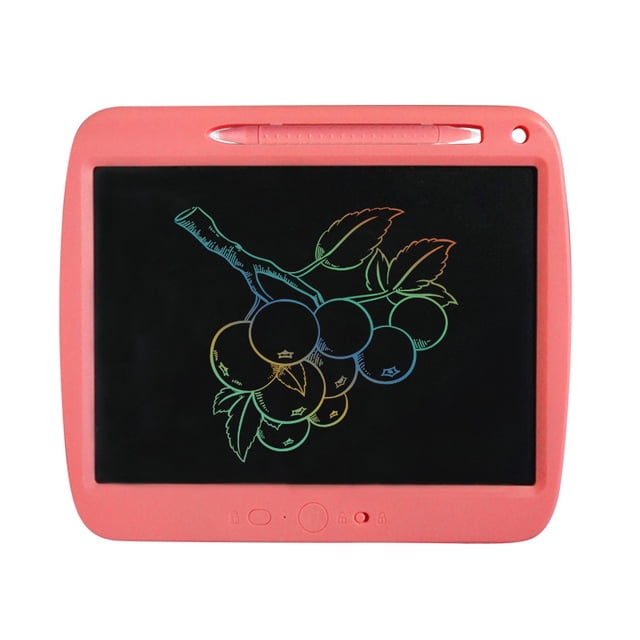 9 Inch LCD Writing Tablet Erasable Pressure-sensitive Double-headed Pen Drawing & Writing Board Eye-protective Paper Pad, Erased Partial(Colorful)
