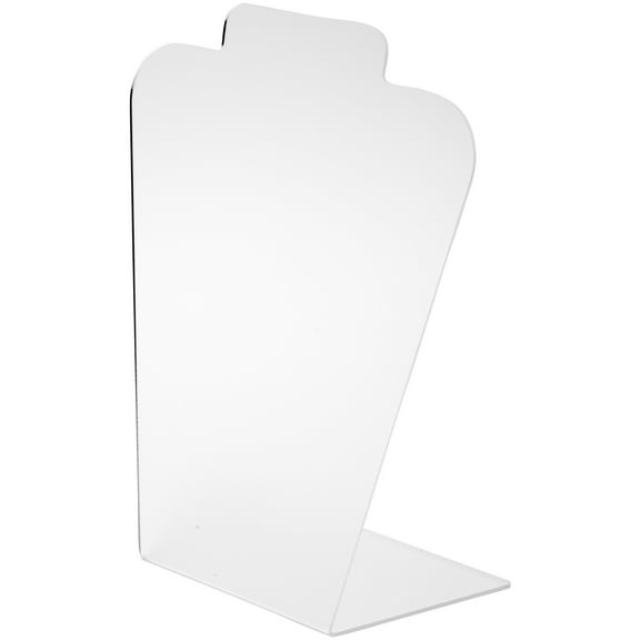 Plymor Frosted Acrylic Basic Tall Necklace Display Stand, 8.5" W x 4" D x 11.5" H