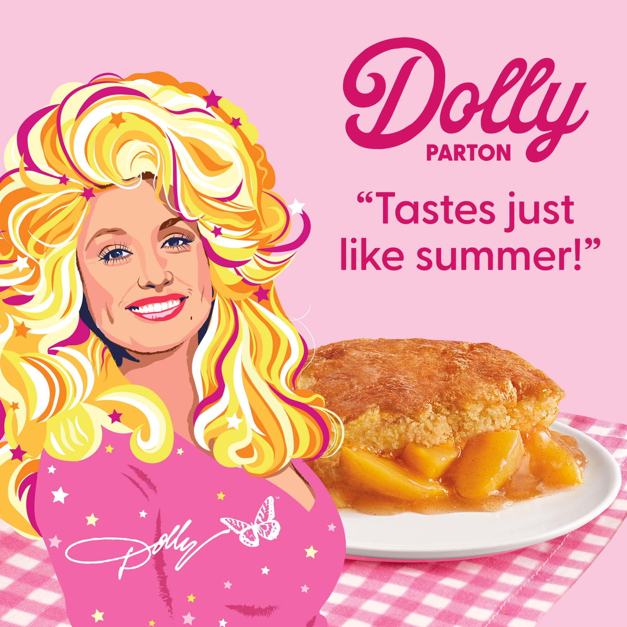 Dolly Parton's Biscuit Batter Peach Cobbler Family Size Frozen Dessert, 32 oz. (frozen)