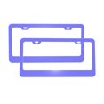 thumbnail image 2 of License Plate Frame With Screw Caps 2 Pack Car Plate Frame Front And Rear Rust-Proof Universal Car Tag Holder Lightpurple, 2 of 8