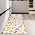 thumbnail image 4 of Yellow Pink Lemon Fruit Leaves White Pattern Kitchen Rug Mat,Kitchen Runner Rugs Non Skid Washable,Decorative Kitchen Floor Mats for Kitchen,Sink,Laundry,17"X47", 4 of 5
