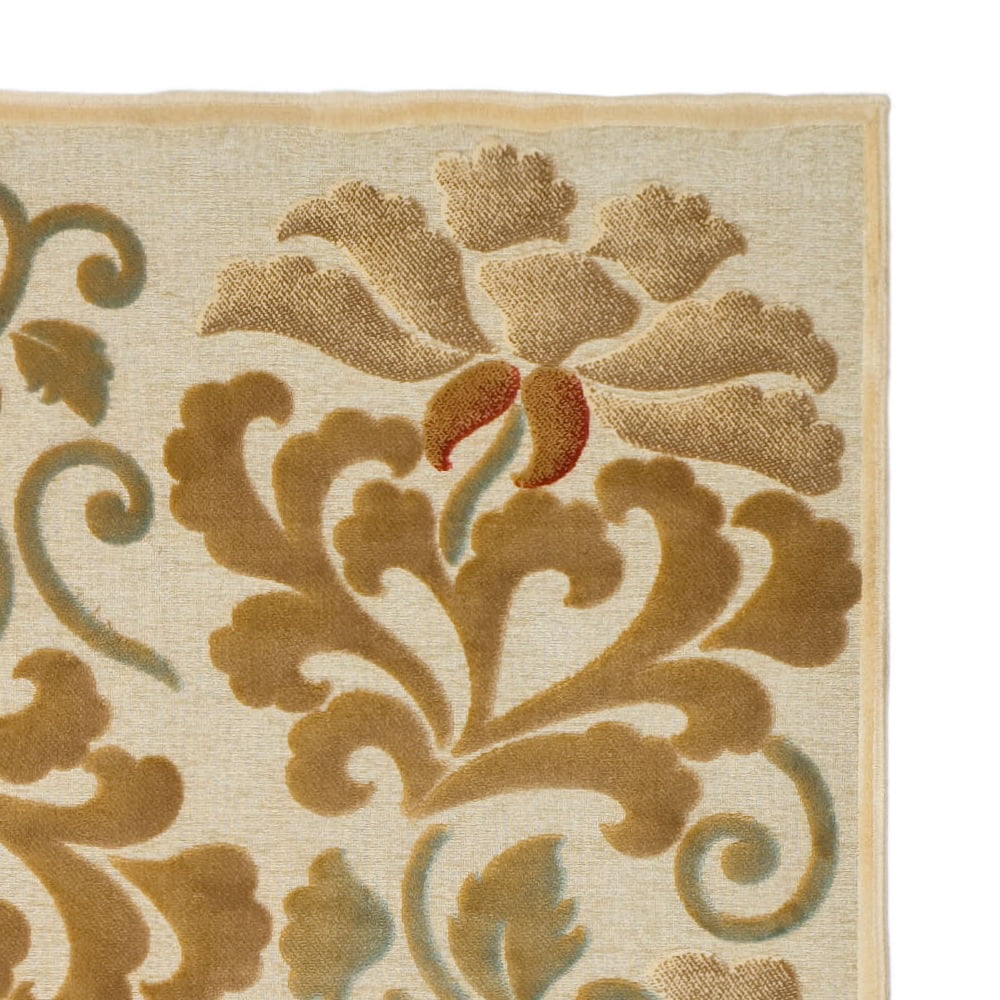 SAFAVIEH Martha Stewart Floating Dahlia Geometric Floral Runner Rug, Cream, 2'2" x 8'
