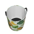 thumbnail image 3 of XMXT Collapsible Laundry Basket, Cartoon Banana Coconut Print Polyester Waterproof Laundry Hamper, 40L, 3 of 8
