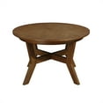 thumbnail image 6 of 32 inch Round Coffee Table, Mid-Century Modern Wood Coffee Table with Cross Legs, Circle Center Table Cocktail Table for Living Room, Apartment, 6 of 7