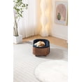 thumbnail image 6 of Scandinavian style Elevated Dog Bed Pet Sofa With Solid Wood legs and Walnut Bent Wood Back,&nbsp; Cashmere Cushion,Small Size, 6 of 9