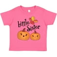 thumbnail image 3 of Inktastic Little Sister Pumpkins with Fall Leaves Girls Toddler T-Shirt, 3 of 5