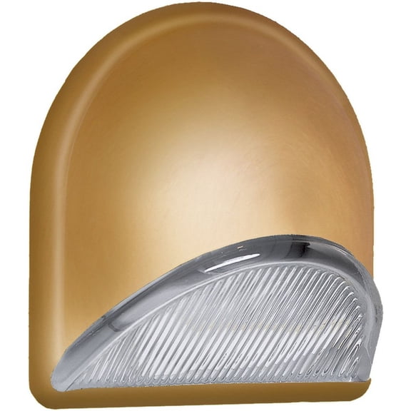 Besa Lighting GABBYGD Gabby - 1 Light Wall Sconce Gold Incandescent Black Finish with Clear Glass