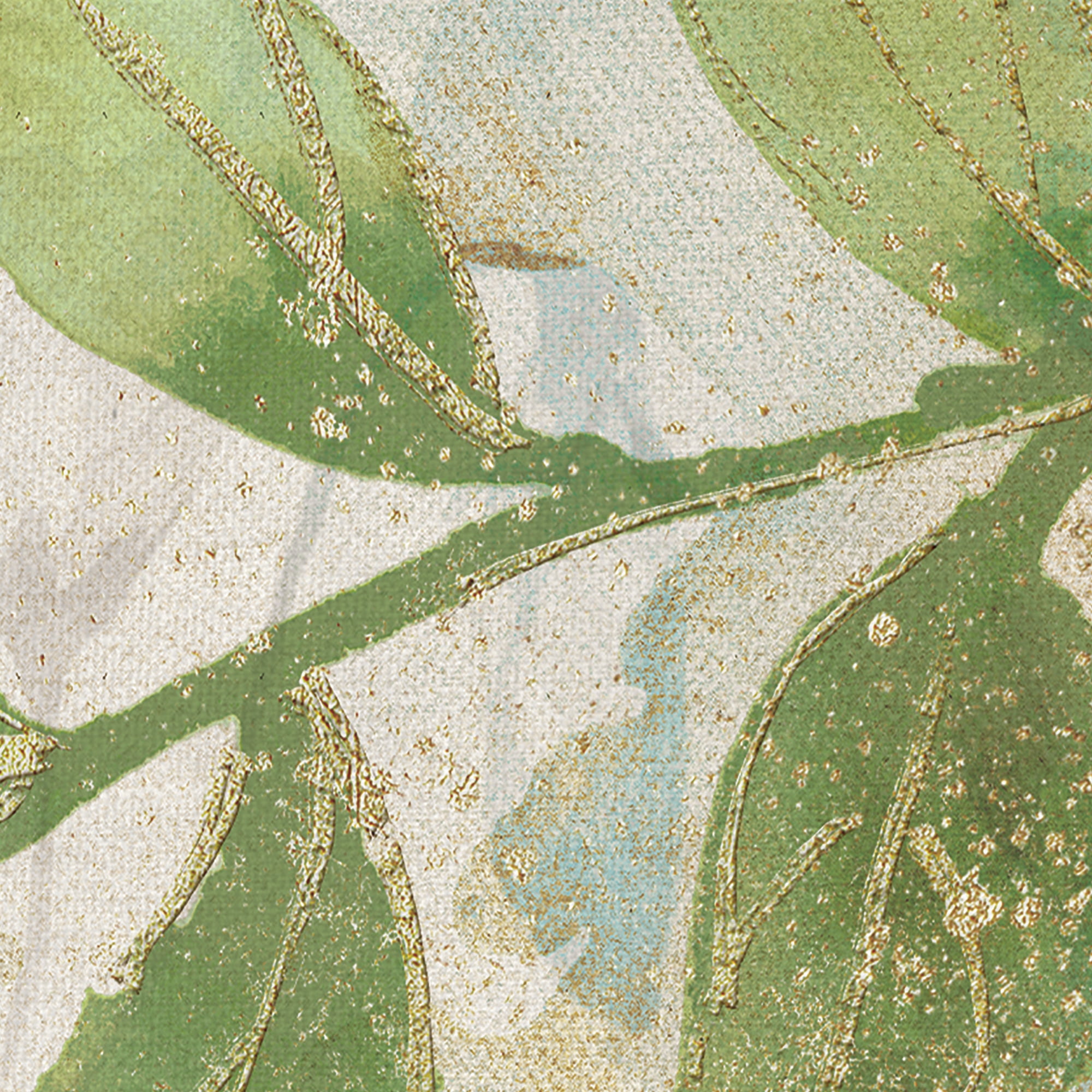 Masterpiece Art Gallery Aqua Petals II Watercolor Flower By Willowbrook Canvas Art Print 24" x 48"