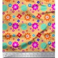 thumbnail image 1 of Soimoi Poly Georgette Fabric Artistic Floral Printed Fabric 1 Yard 52 Inch Wide, 1 of 1