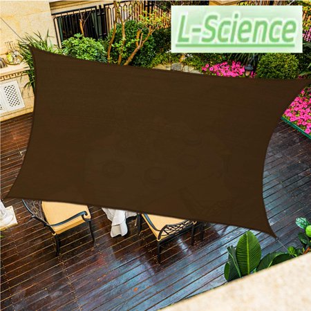 Sun Shade Sail Rectangular Sun Sail Canopy UV Block Awning Screen for Outdoor Patio Garden Backyard