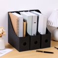 thumbnail image 1 of EIGTHTAIL 6Pcs Magazine File Holder with Lables  Cardboard Magazine Files Recyclable Magazine Rack Document File Organiser Rack for Office School Home Black, 1 of 6