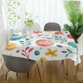 thumbnail image 3 of Yayeee Tablecloths 60" x 120" Rectangle Wrinkle Resistant Party Table Cover, Cute Easter Eggs, 3 of 8