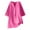 Hot Pink, variant on Women's Loose And Versatile V-neck Five Quarter Sleeved Cotton Linen Tops Shirt Short Sleeved V-neck Tops/shirt