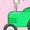 AD-Pink, variant on My First Easter Bunny and Tractor Baby Sweatshirt
