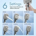 thumbnail image 5 of AUKTOPT Filtered Shower Head, 6 Spray Modes, High Pressure, Detachable Filter Cartridge, Handheld Shower for Hard Water, Remove Chlorine & Metals, Brushed Nickel, 5 of 6