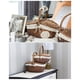 thumbnail image 3 of Handmade Wicker Picnic Basket, Shopping Storage Basket with Lid and Wooden Handle, 3 of 4