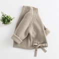 thumbnail image 4 of FOCUSNORM Toddler Girls Mock Neck Sweaters Long Sleeve Cable Knit Pullovers, 4 of 5
