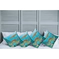 thumbnail image 2 of Ambesonne Ocean Throw Pillow Cover 4 Pack, Sealife Turtles Aquatic, 18", Multicolor, 2 of 7