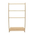 thumbnail image 4 of 3 Tier Bamboo Towel Bar Freestanding Towel Rack Stand for Bathroom Hotel Towel Holder, 4 of 12