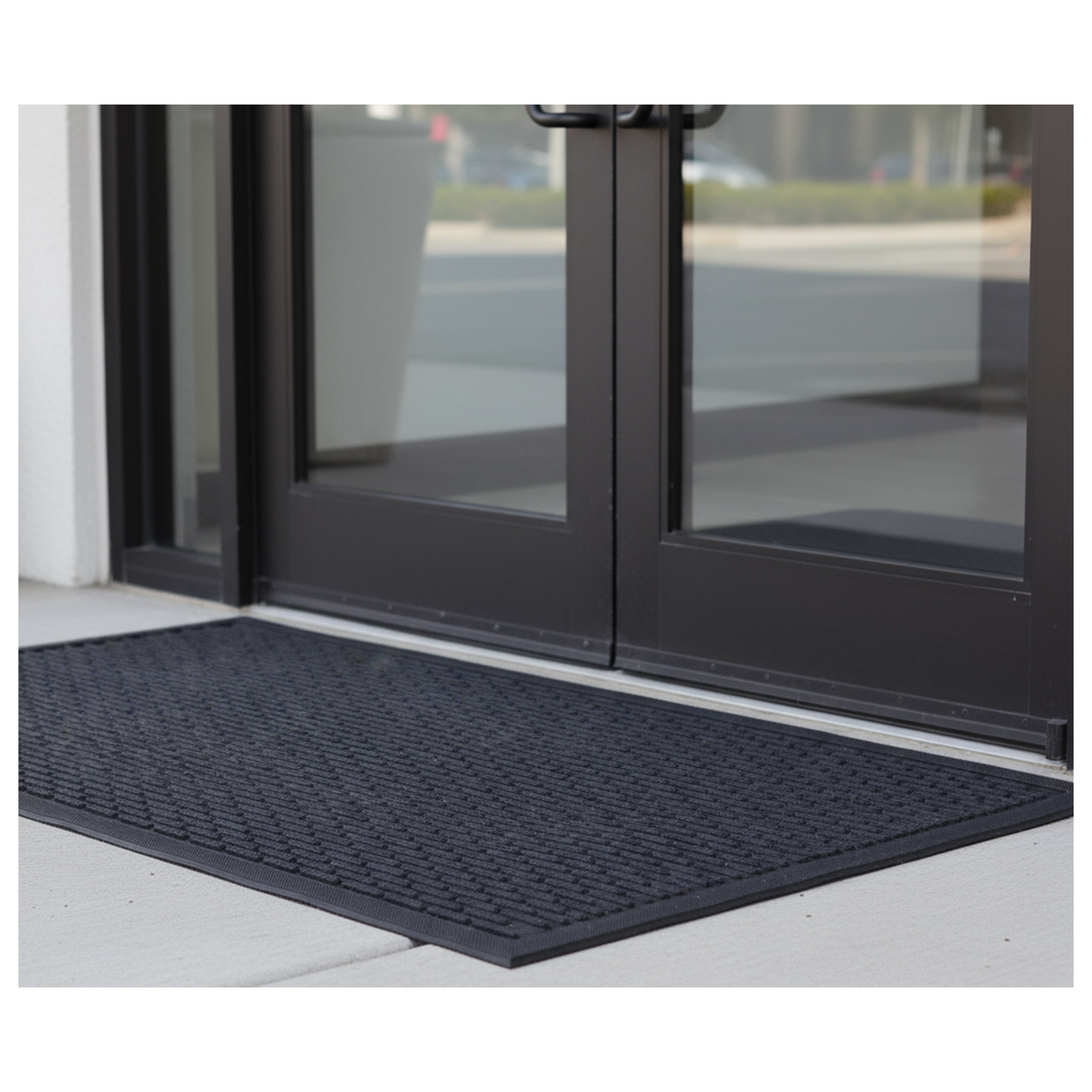 Home & More Rubber Ridge Scraper Door Mat