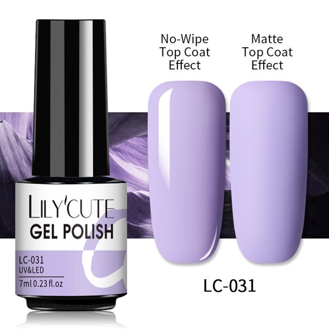 LILYCUTE 7ML capa superior mate barniz para arte de uñas Gel de Color mate capa superior mate necesita Soak-Off UV LED Gel esmalte de uñas híbrido Tan Jianjun unisex