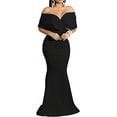 thumbnail image 6 of Womens Sexy Formal Bodycon Fishtail Maxi Dress Elegant Cocktail Party Long Dresses, 6 of 12