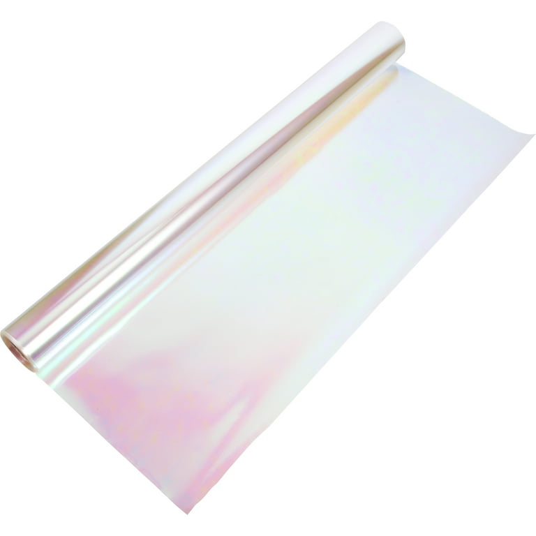 JOYIT Iridescent Cellophane Roll, Iridescent Wrapping Paper