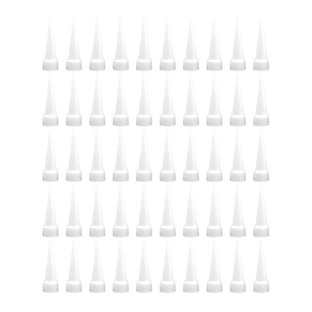 S SERENABLE 50 Pcs Embouts de Calfeutrage Outils de Finition Réutilisables Applicateurs pour Carrelage Longueur 4.7cm