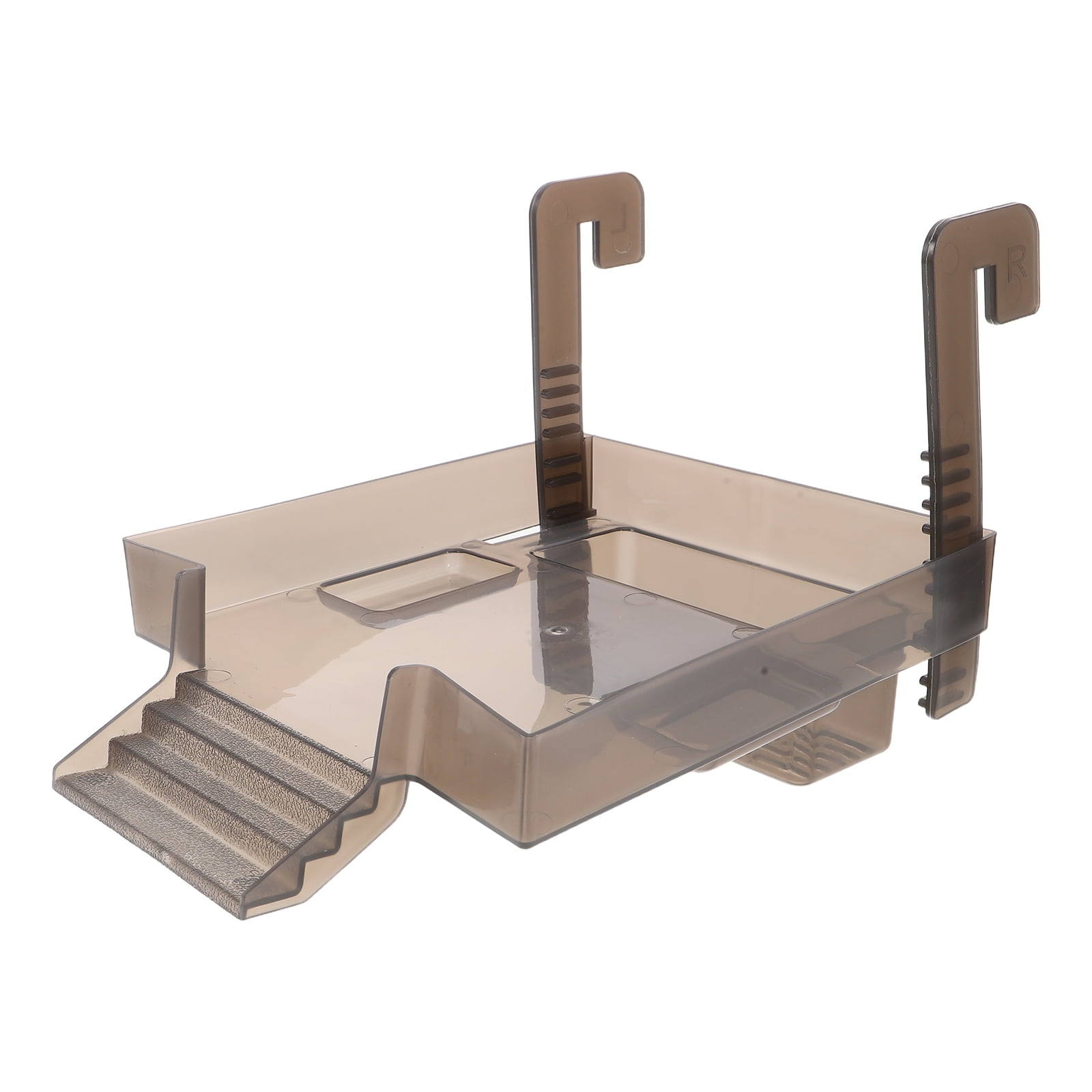 CTIRCHIU Stable Pet Turtle Basking Platform, Black Plastic, Adjustable, Floating, Spacious Sunbathing Area