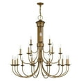 thumbnail image 4 of 42688-48 Livex Lighting Estate - 21 Light Extra Large Chandelier-44 Inches Tall and 42 Inches Wide-Antique Gold Leaf Finish, 4 of 13