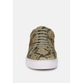 thumbnail image 3 of ASHFORD Snake Print Handcrafted Sneakers, 3 of 7